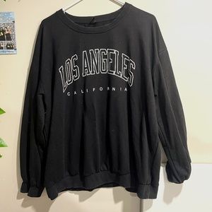 SHEIN EZwear Letter Graphic Thermal Lined Sweatshirt